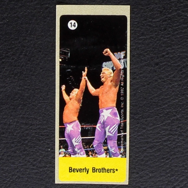 WWF Wrestling 1992 No. 14 dunkin Bubble Gum Sticker
