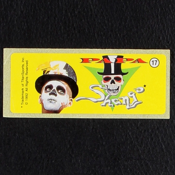 WWF Wrestling 1992 No. 17 dunkin Bubble Gum Sticker