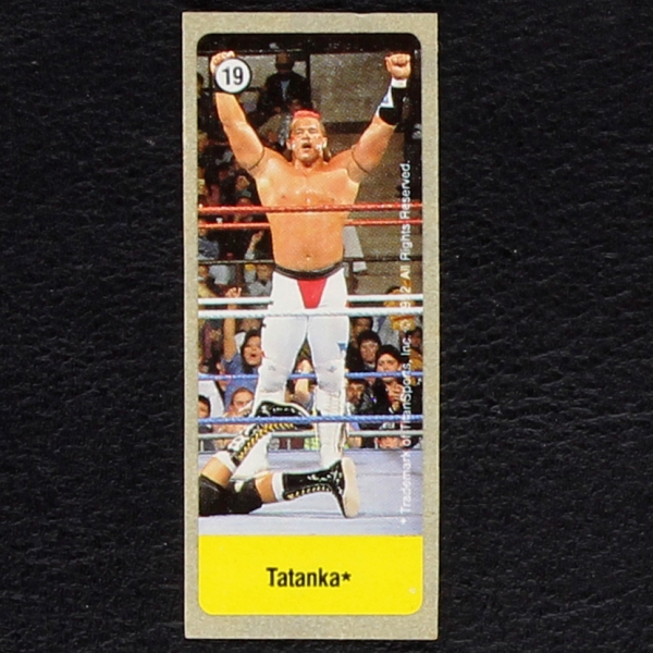 WWF Wrestling 1992 No. 19 dunkin Bubble Gum Sticker