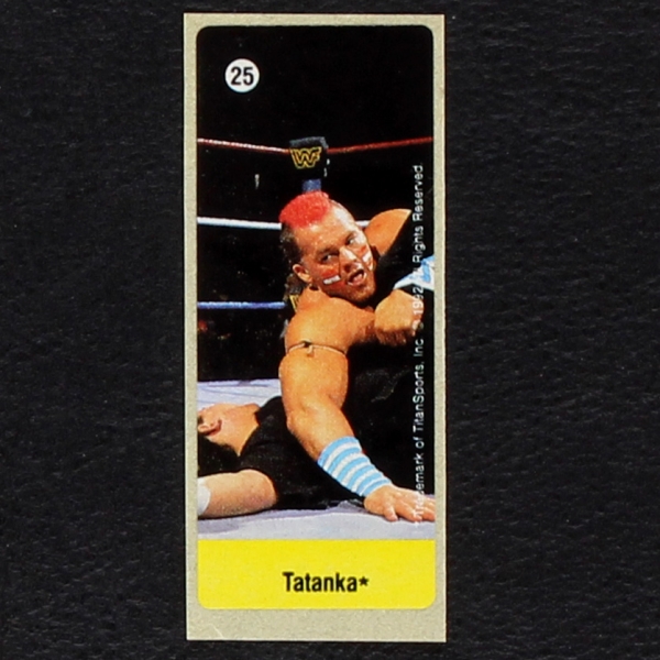 WWF Wrestling 1992 No. 25 dunkin Bubble Gum Sticker