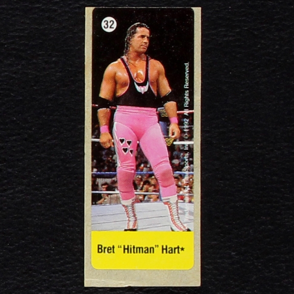 WWF Wrestling 1992 No. 32 dunkin Bubble Gum Sticker