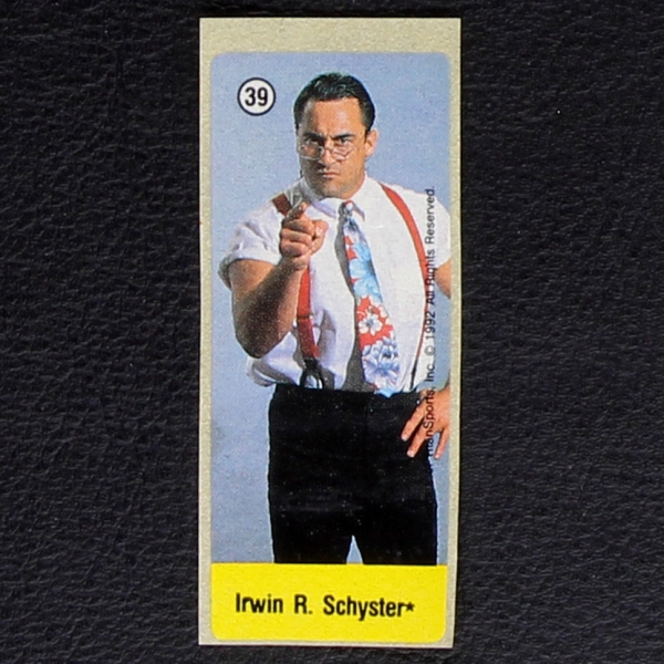 WWF Wrestling 1992 No. 39 dunkin Bubble Gum Sticker