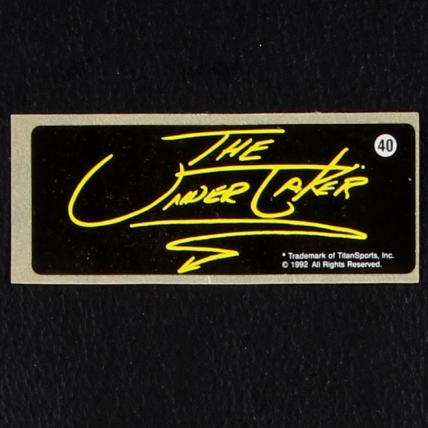 WWF Wrestling 1992 No. 40 dunkin Bubble Gum Sticker