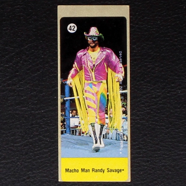 WWF Wrestling 1992 No. 42 dunkin Bubble Gum Sticker