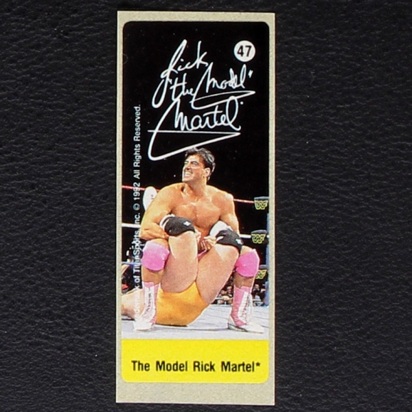 WWF Wrestling 1992 No. 47 dunkin Bubble Gum Sticker