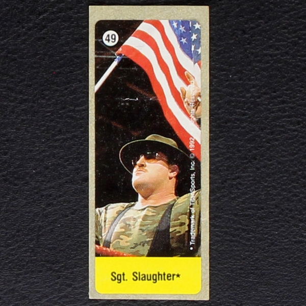 WWF Wrestling 1992 No. 49 dunkin Bubble Gum Sticker