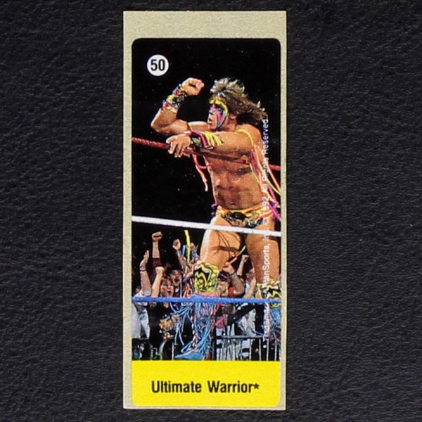 WWF Wrestling 1992 No. 50 dunkin Bubble Gum Sticker