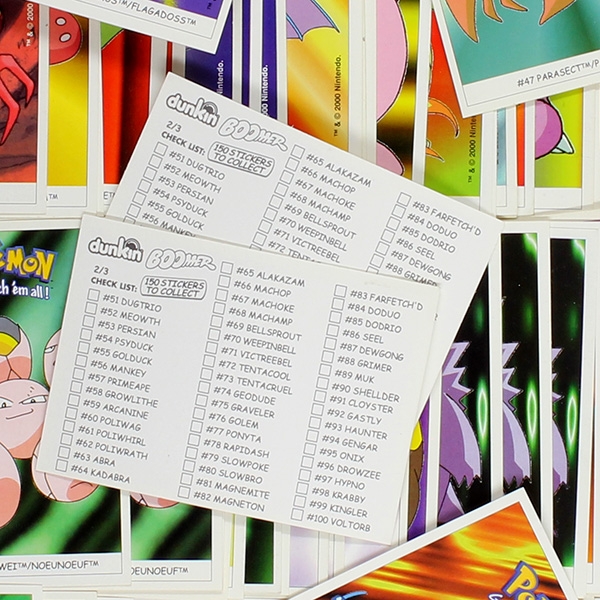 Pokemon 2000 dunkin Boomer 175 Kaugummi Bilder