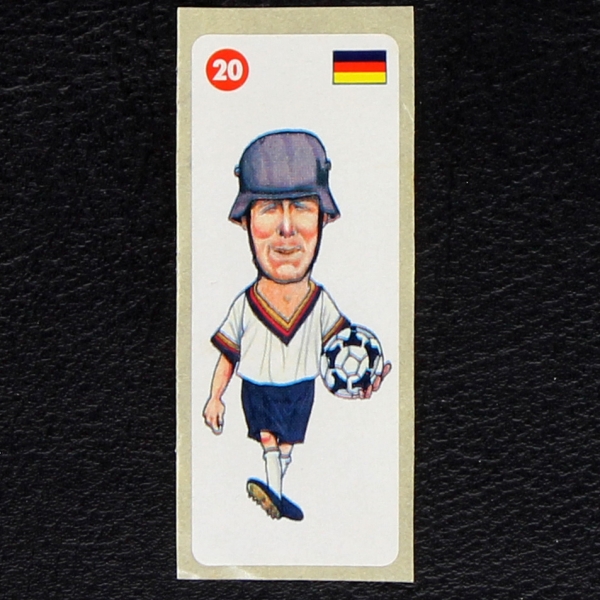 Crazy Football No. 20 dunkin Bubble Gum Sticker