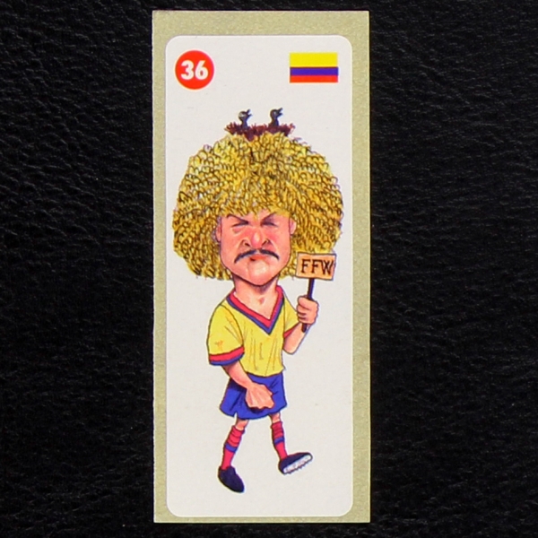 Crazy Football No. 36 dunkin Bubble Gum Sticker