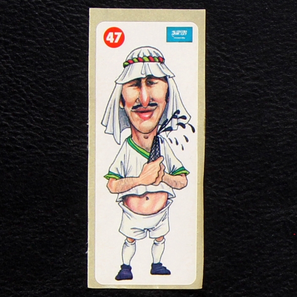 Crazy Football No. 47 dunkin Bubble Gum Sticker