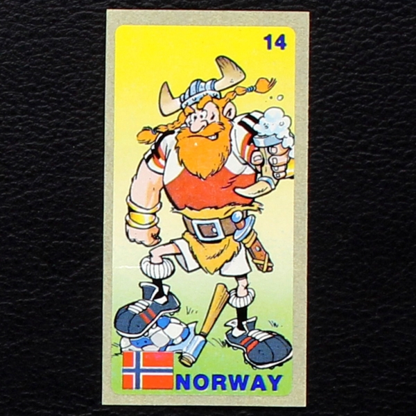 World Football 1994 No. 14 dunkin Bubble Gum Sticker