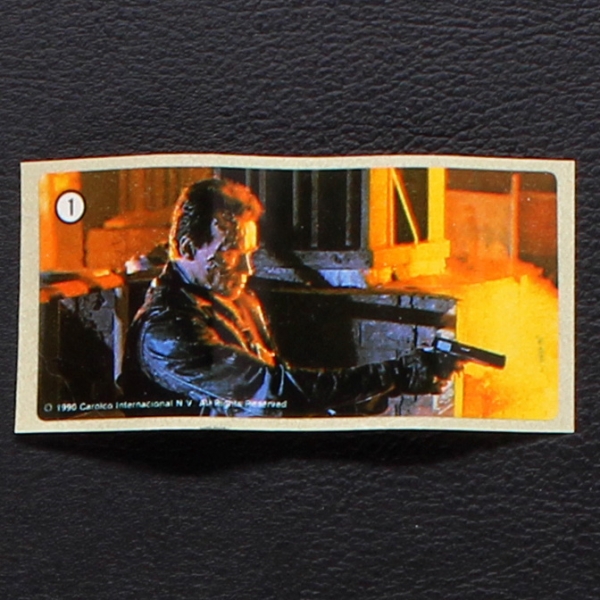 Terminator 2 No. 1 dunkin Bubble Gum Sticker