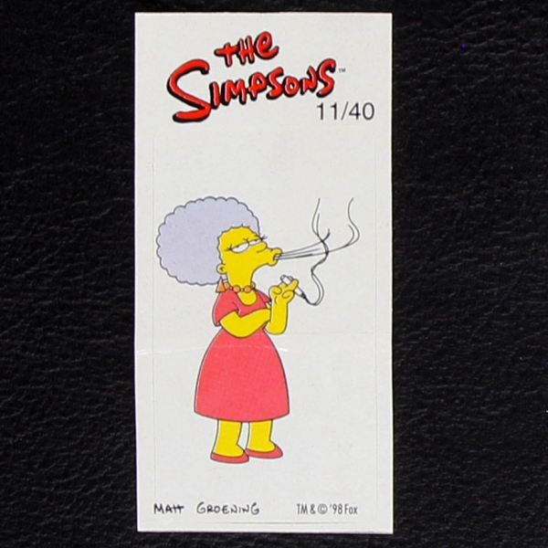 The Simpsons No. 11 Fleer Bubble Gum Sticker