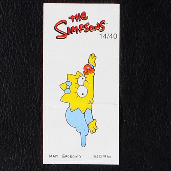 The Simpsons No. 14 Fleer Bubble Gum Sticker