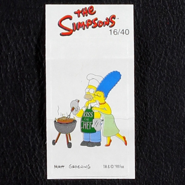 The Simpsons No. 16 Fleer Bubble Gum Sticker