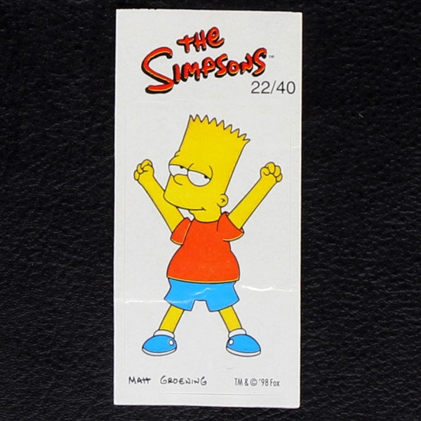 The Simpsons No. 22 Fleer Bubble Gum Sticker