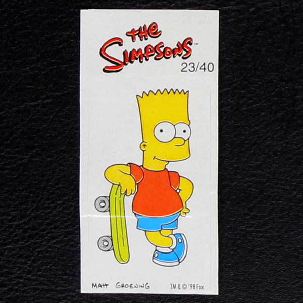 The Simpsons No. 23 Fleer Bubble Gum Sticker
