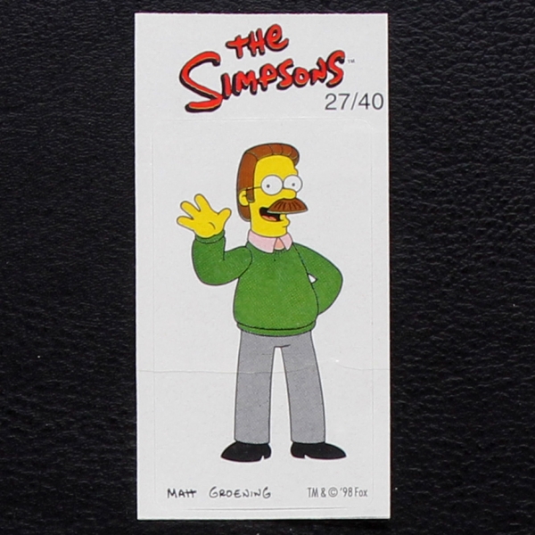 The Simpsons No. 27 Fleer Bubble Gum Sticker