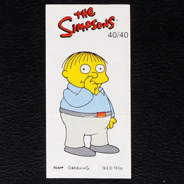 The Simpsons No. 40 Fleer Bubble Gum Sticker