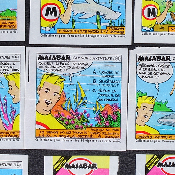 bigout Malabar 29 chewing gum picture + 2 wrapper