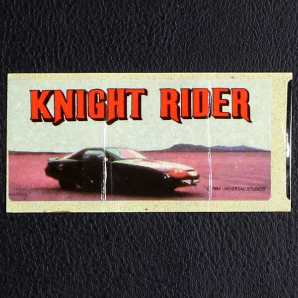 Knight Rider dunkin Bubble Gum Sticker