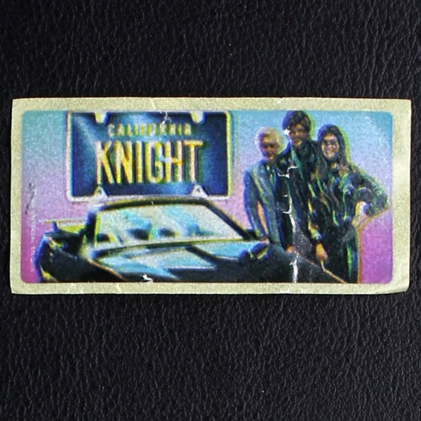 Knight Rider dunkin Bubble Gum Sticker