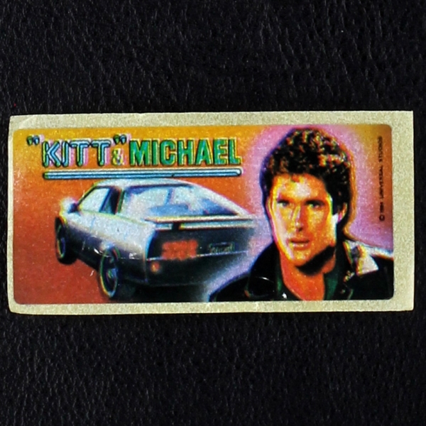 Knight Rider dunkin Bubble Gum Sticker
