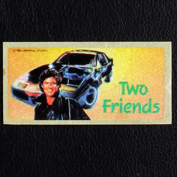 Knight Rider dunkin Bubble Gum Sticker