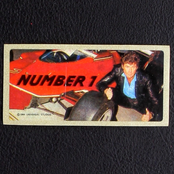 Knight Rider dunkin Bubble Gum Sticker