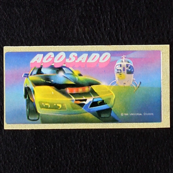 Knight Rider dunkin Bubble Gum Sticker