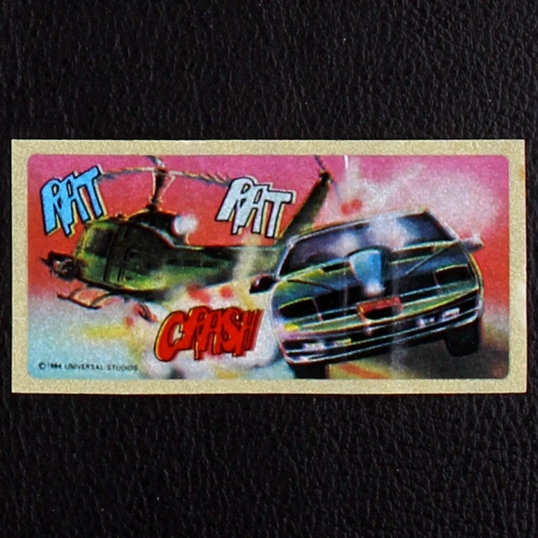 Knight Rider dunkin Bubble Gum Sticker