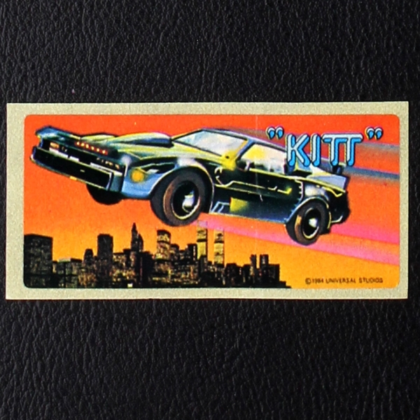 Knight Rider dunkin Bubble Gum Sticker