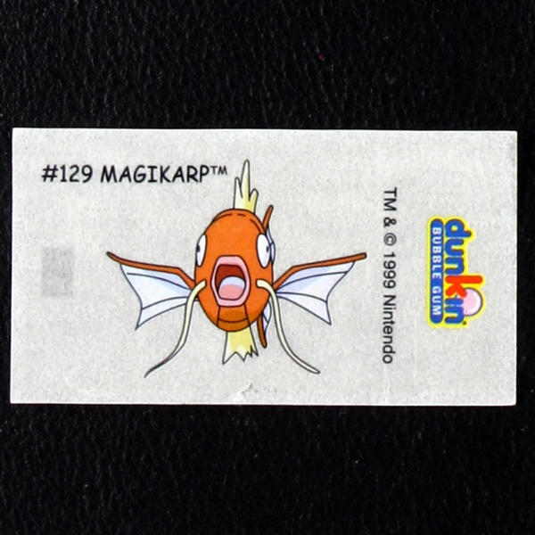 Magikarp Pokemon 1999 No. 129 dunkin Bubble Gum Sticker