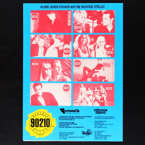 Beverly Hills 90210 2 Kuroczik Sticker Folder leer - Kaugummi Bilder