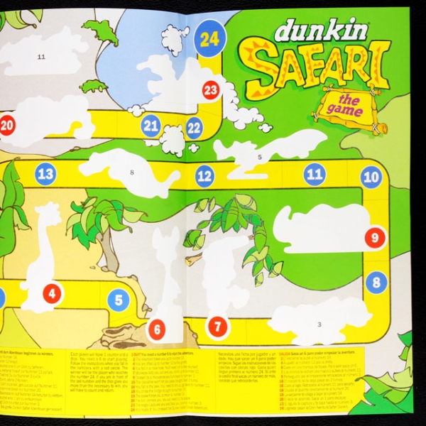 Safari the Game dunkin Sticker Folder leer - Kaugummi Bilder