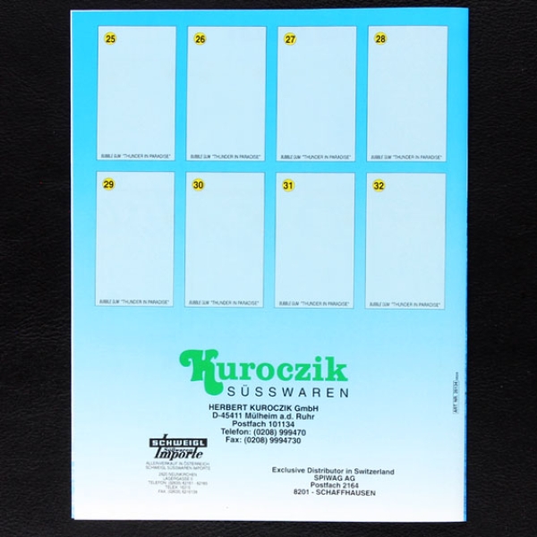 Thunder in Paradise Kuroczik Sticker Folder leer - Kaugummi Bilder