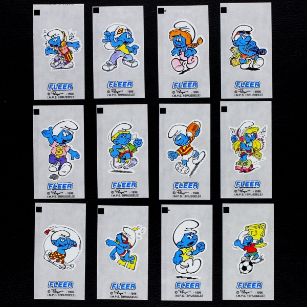 Les Schtroumpfs Fleer 12 Kaugummi Bilder