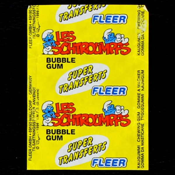 Les Schtroumpfs Fleer Bubble Gum - Wrapper